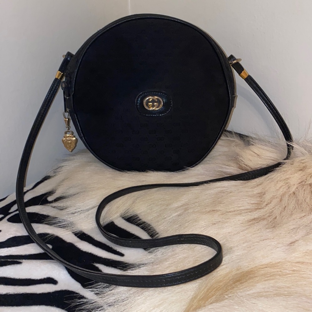 Vintage Gucci Canteen canvas GG shoulder bag